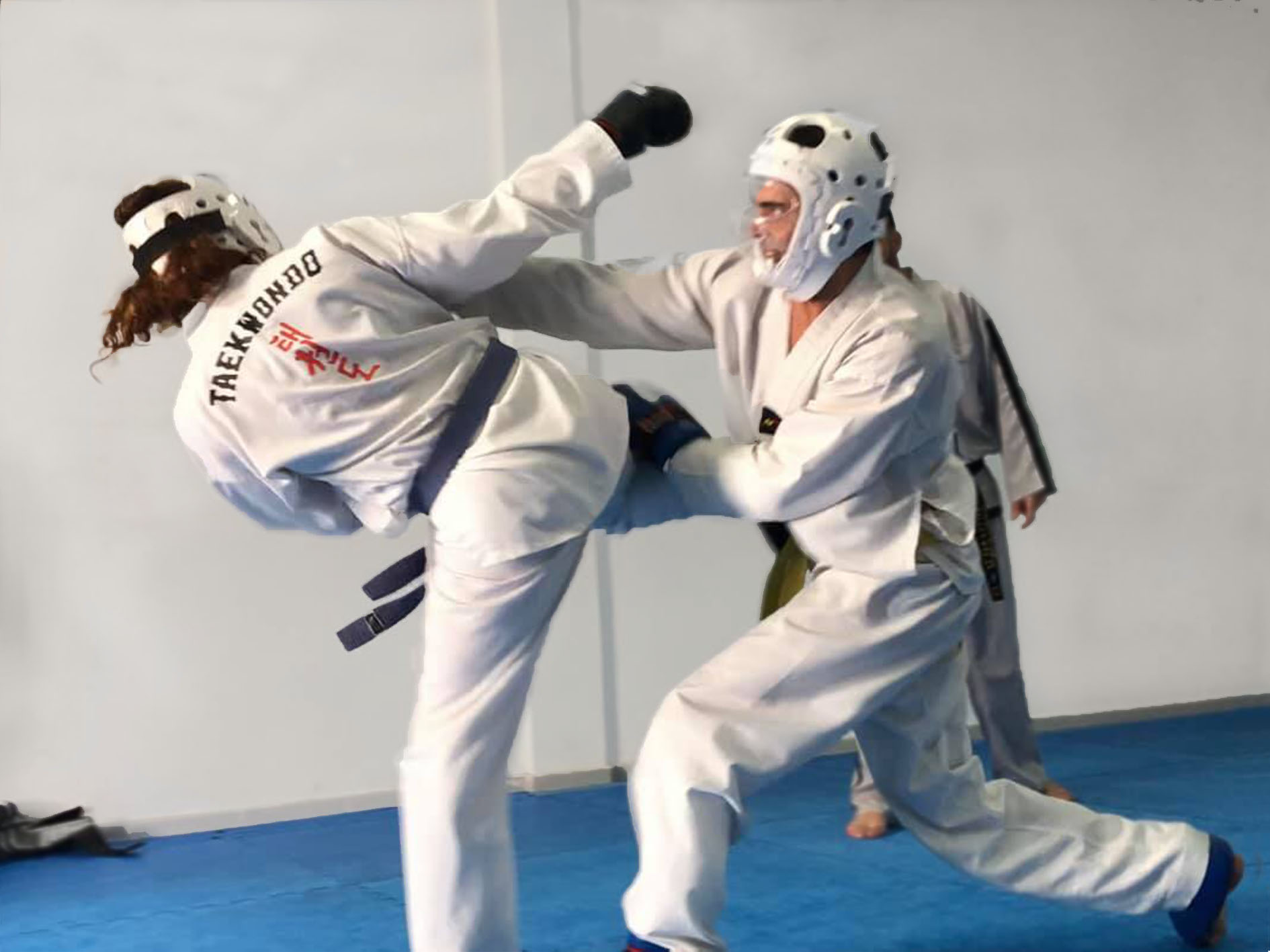 luchadores de Taekwondo